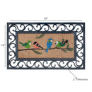 Rubber & Coir Mat Birds On Branch 18 X 30