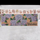 Coir Door Mat Hyrangea Welcome 16 X 48