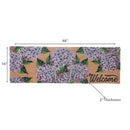 Coir Door Mat Hyrangea Welcome 16 X 48