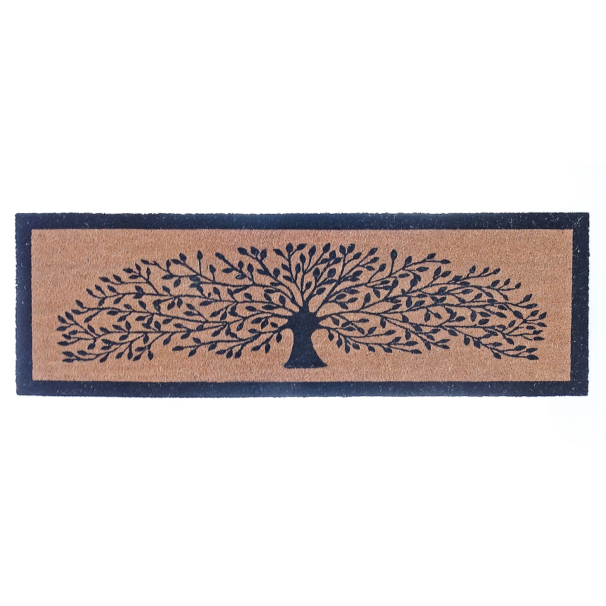 Coir Door Mat Tree 16x48 Inch, Natural Fiber Welcome Mat, Entryway Floor Mat