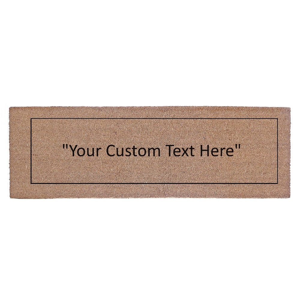 Custom Plain Coir Door Mat 16 X 48, Outdoor Door Runner Mat, Natural Coir Mat