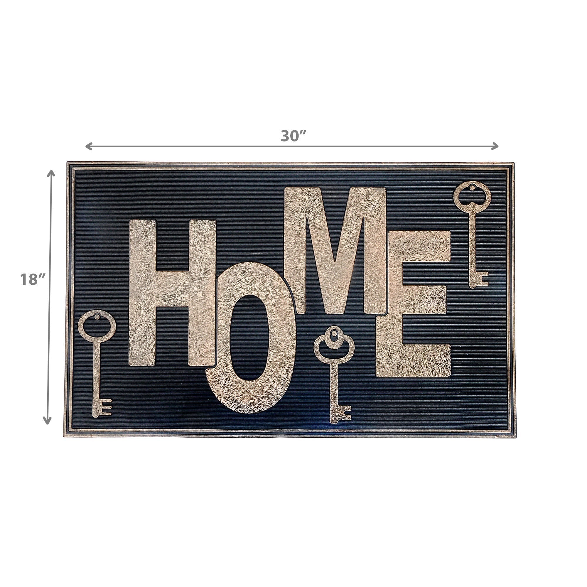 Rubber Mat Home Keys, Home Keys Rubber Mat, Non Slip Welcome Rug, Entryway Floor Mat, Decorative Outdoor Door Mat