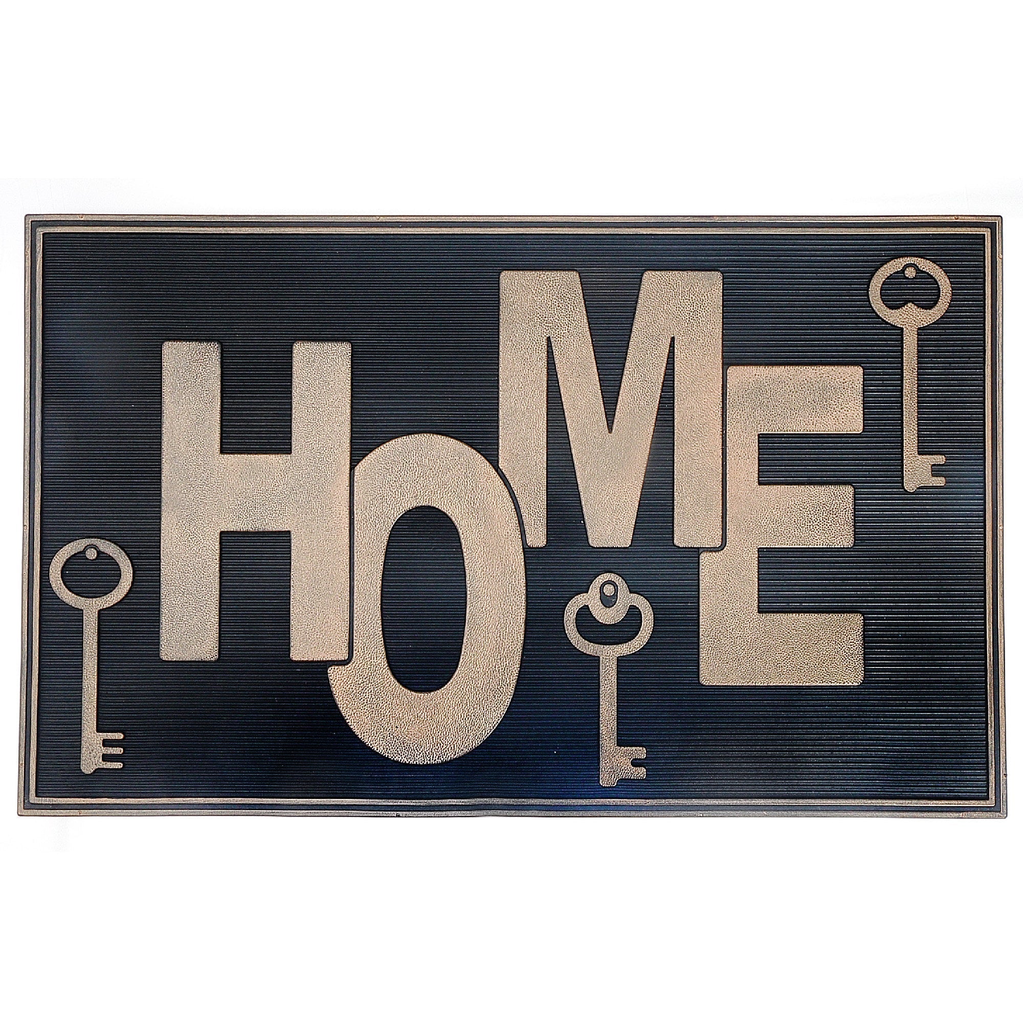 Rubber Mat Home Keys, Home Keys Rubber Mat, Non Slip Welcome Rug, Entryway Floor Mat, Decorative Outdoor Door Mat