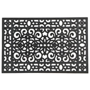Black Rubber Grill Mat (23 X 36) (Floral)