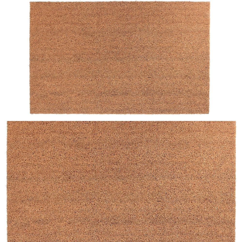 Custom Plain Coir Door Mat 16 X 24, Outdoor Entrance Doormat, Natural Coir Door Mat