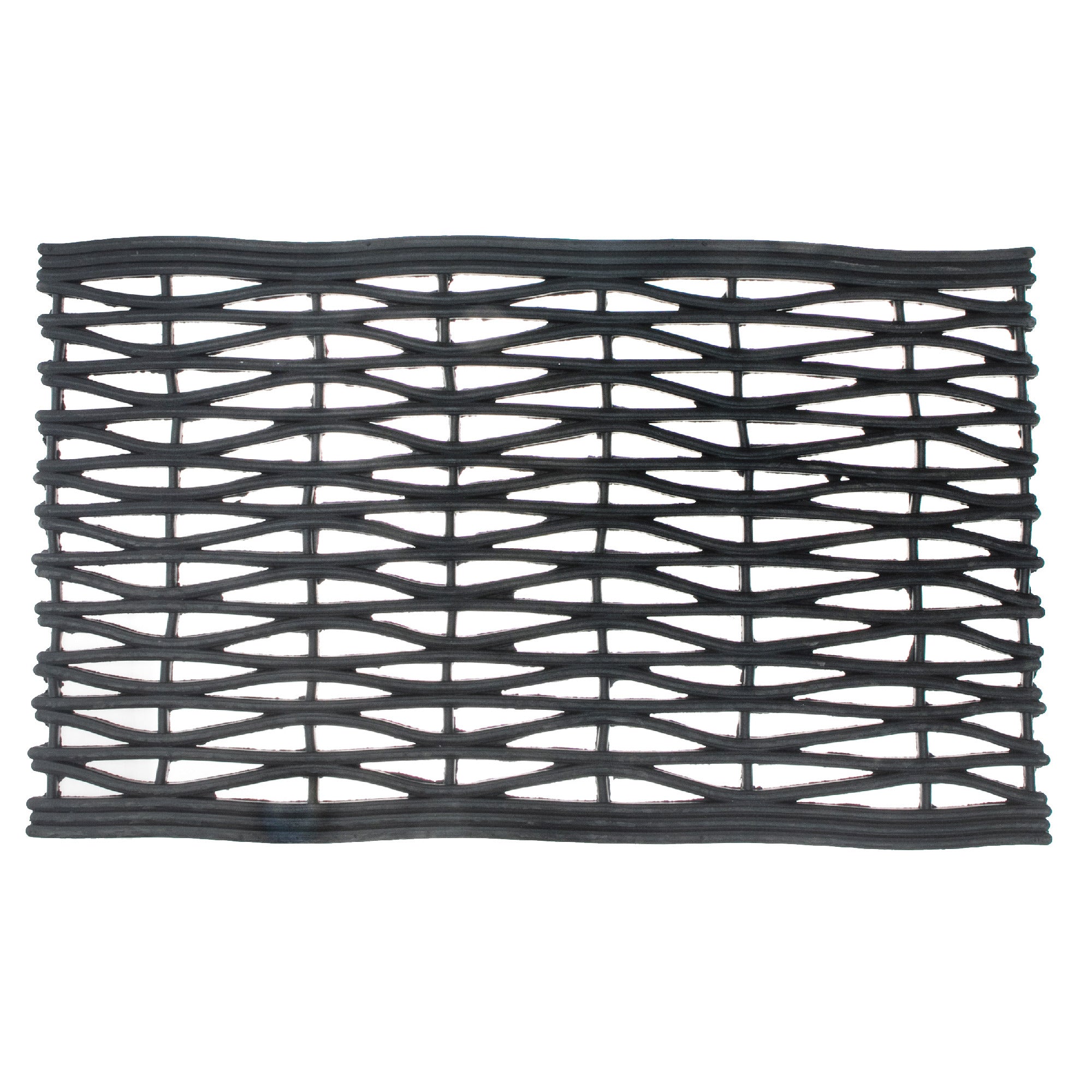 Rubber Basket Weave Floor Mat, Entryway Mat, Heavy Duty Home Floor Protector