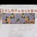 Coir Door Mat Hyrangea Welcome 10 X 30