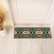 Coir Door Mat Serenity Pattern 10"x30" – Natural Fiber Outdoor/Indoor Welcome Mat