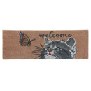 Coir Door Mat Welcome Cat 10"X30"