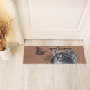 Coir Door Mat Welcome Cat 10"X30"