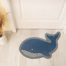 Blue Whale Shape Coir Door Mat