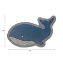 Blue Whale Shape Coir Door Mat