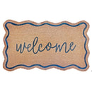 Scallop Shape Coir Door Mat Welcome