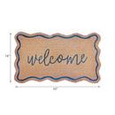 Scallop Shape Coir Door Mat Welcome