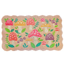 Scallop Shape Coir Door Mat Welcome Mushroom