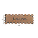 Scallop Shape Coir Door Mat Bienvenue 16"X48"