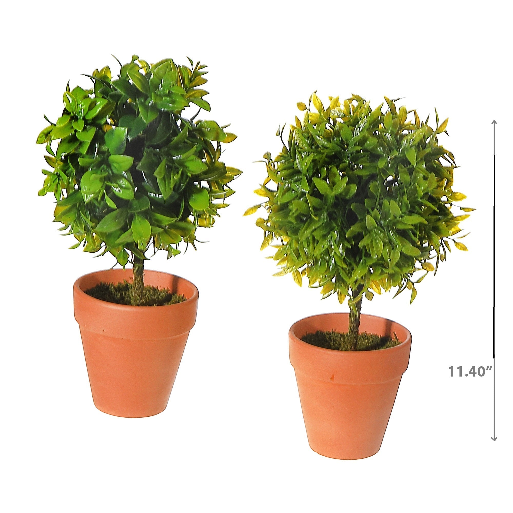 Artificial Topiary Ball Plant In Clay Pot Assorted Decorative Indoor Plant