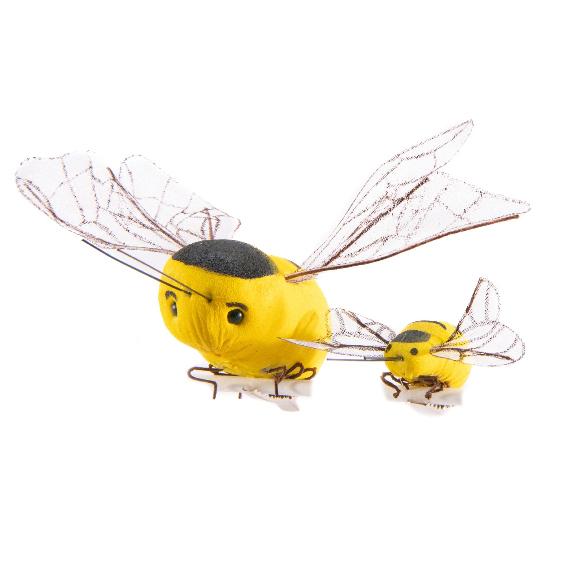 Set of 2 Bee-Inspired Decorative Hair Clips - Set of 12