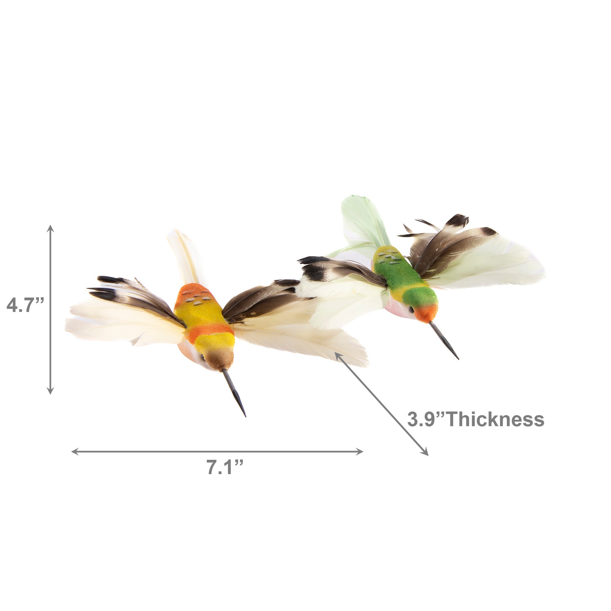 Set of 2 Hummingbird Decorative Hair Clips - Set of 12