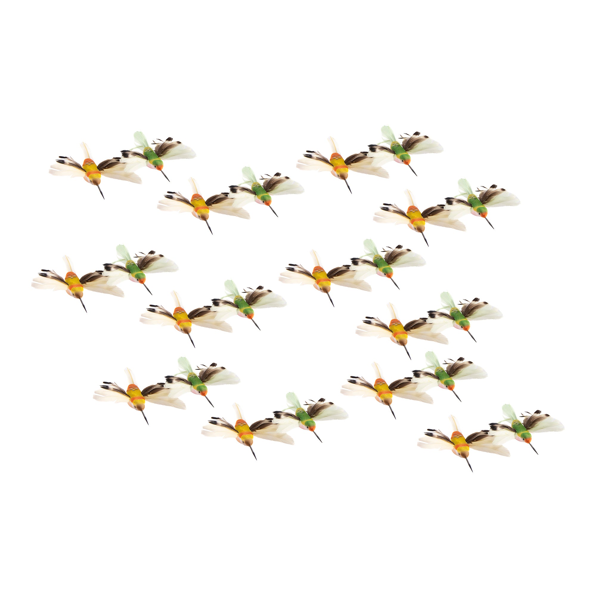 Set of 2 Hummingbird Decorative Hair Clips - Set of 12