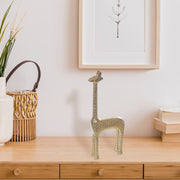 Gold Giraffe Decor 13" Medium – Animal Tabletop Decor, Living Room Accent