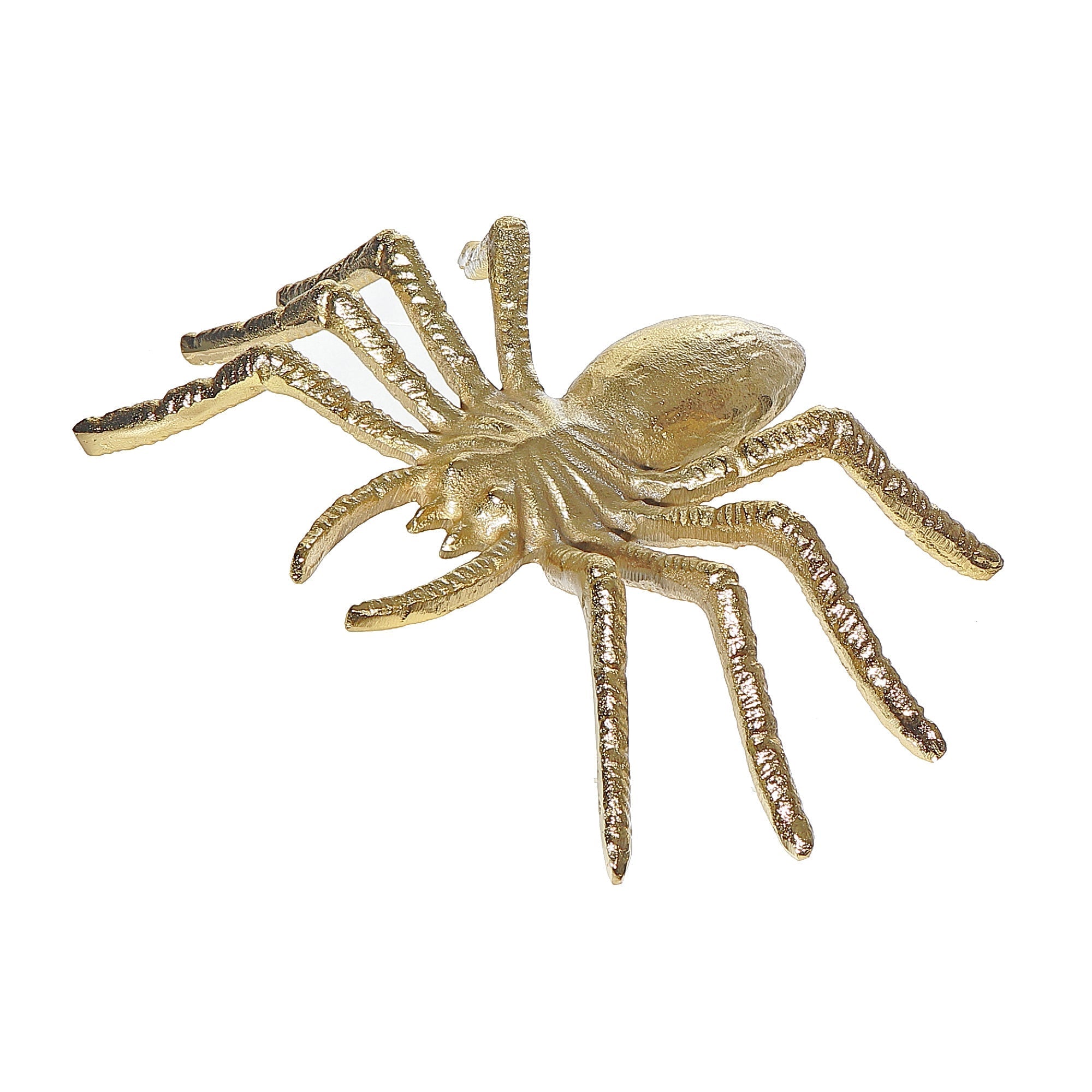 Gold Spider Decor 12.75" Large – Halloween Decoration, Indoor Table Decor