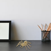 Gold Spider Decor 12.75" Large – Halloween Decoration, Indoor Table Decor
