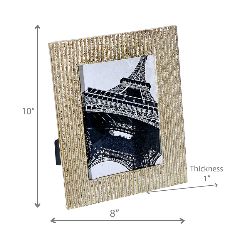 5"X7" Picture Frame Gold Stripe