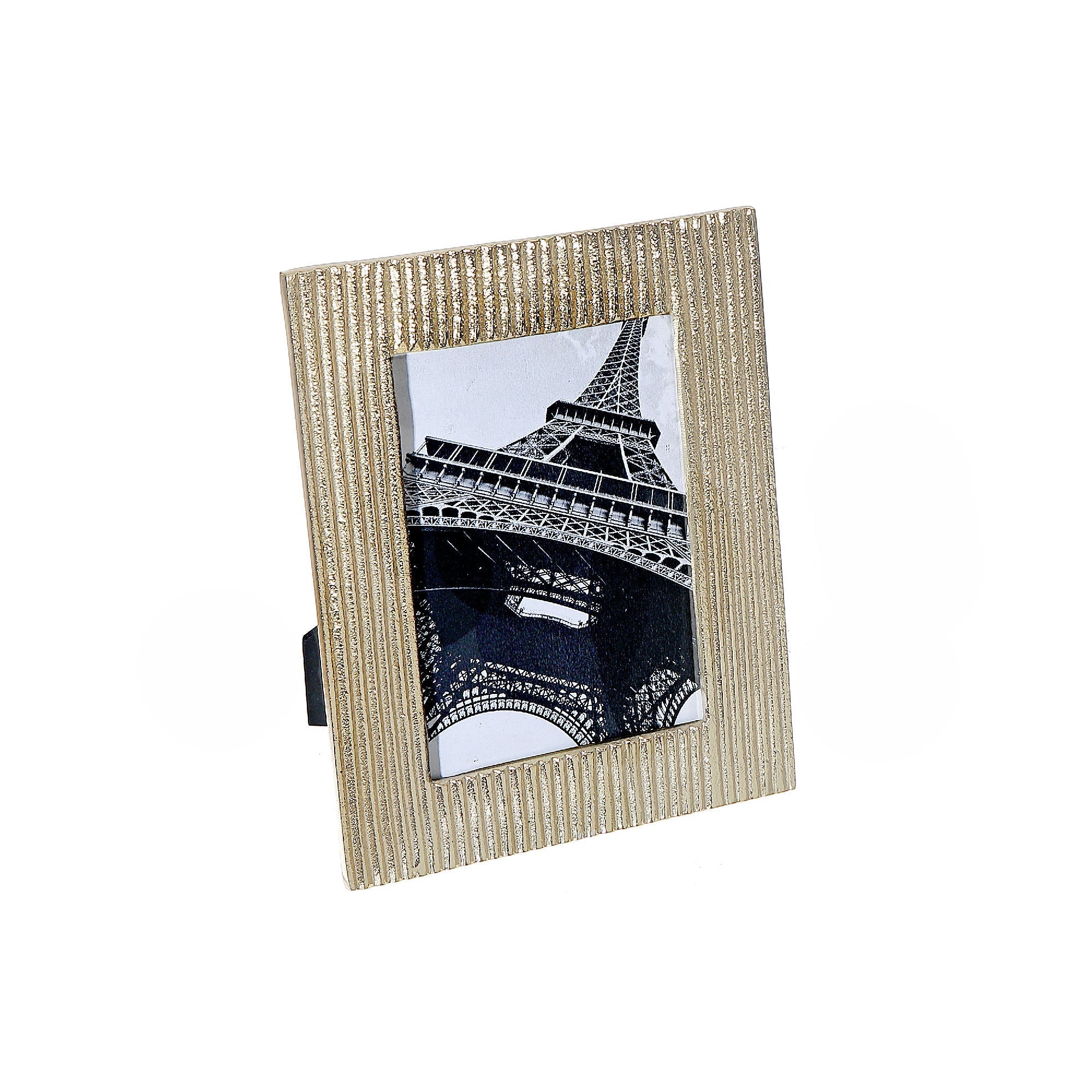 8"x10" Gold Stripe Picture Frame – Decorative Photo Frame, Wall or Table Display