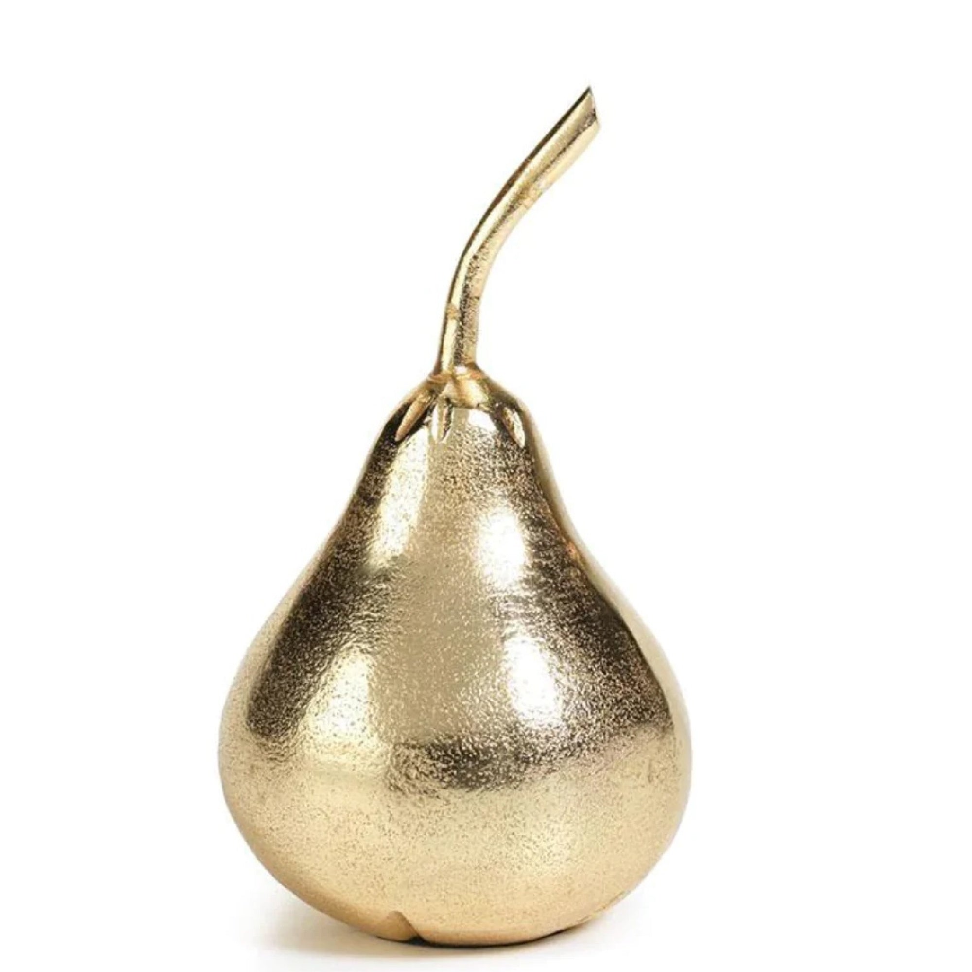 9-Inch Gold-Finished Pear Decorative Ornament