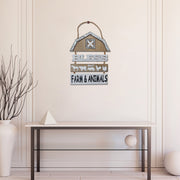 Bless Our Farm And Animals Wall Hanger, Rustic Farmhouse Wall Decor, Country Accent