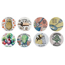 8" Round Ceramic Trivet Funny Sayings Assorted - Set of 6