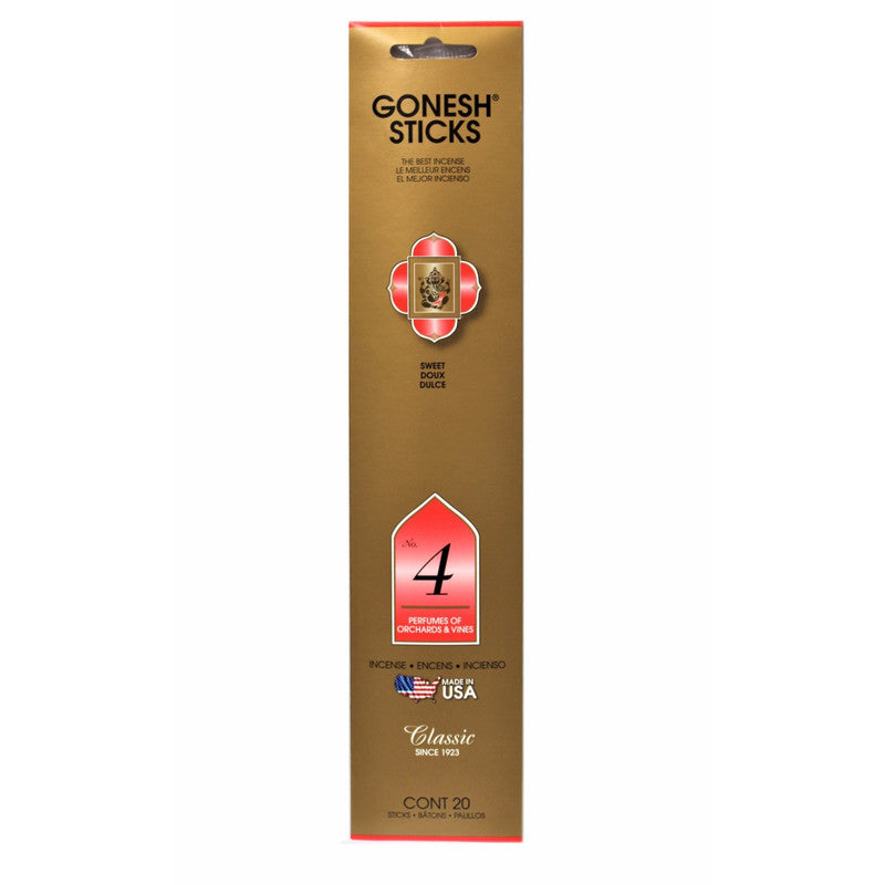 Gonesh Classic Incense Stick No. 4 – Orchards & Vines, Set of 8