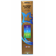 Gonesh Classic Incense Stick Variety Pack – Ancient Times, Spring Mist, Green Mountains, Set of 8