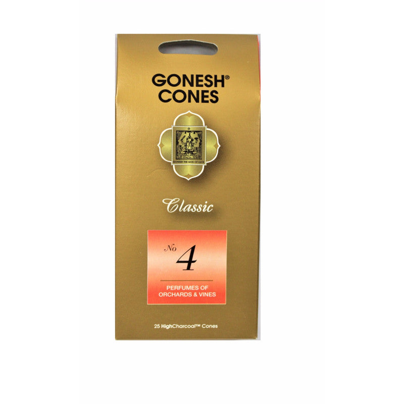 Gonesh Classic Incense Cones No. 4 – Orchards of Vines, Set of 8