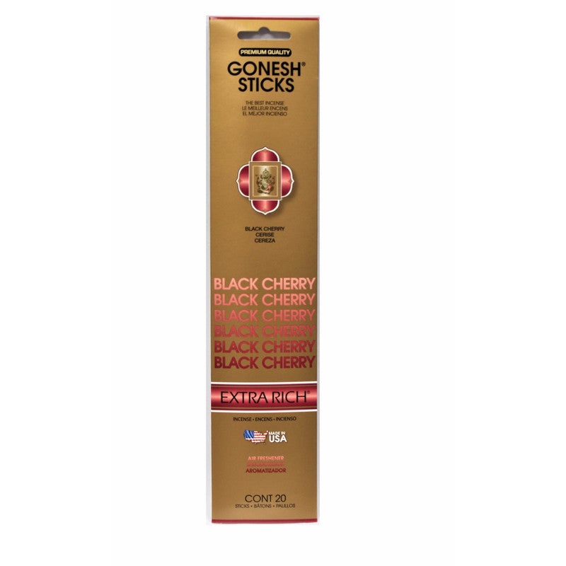 Gonesh Incense Sticks – Black Cherry, Set of 8, Sweet Aroma