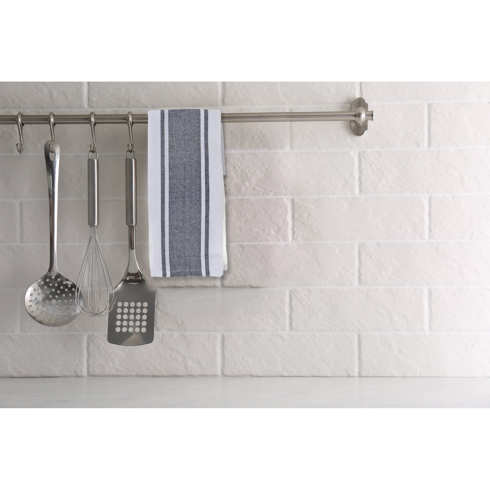 3 Pack Grey Dish Cloth Plaid Print Set, Kitchen Cleaning Cloths