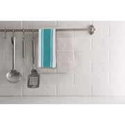 3 Pack Teal Dish Cloth Plaid Print Set, Kitchen Cleaning Cloths