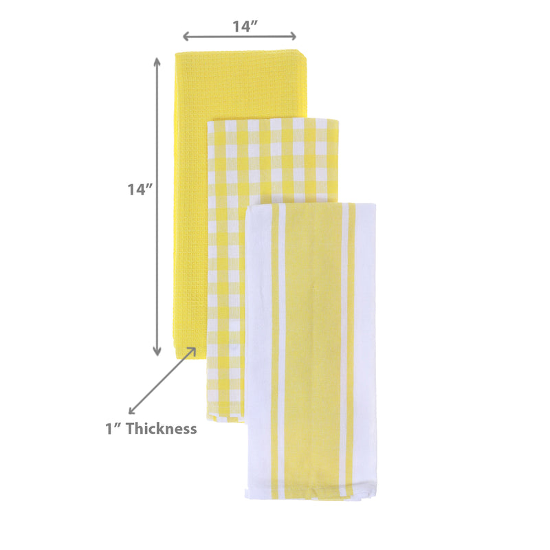 3 Pack Dish Cloth Plaid Set