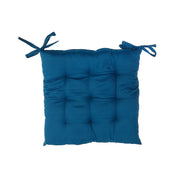 Polyester Tufted Chairpad Teal 18x18 Inch Set of 2 Dining Chair Cushion
