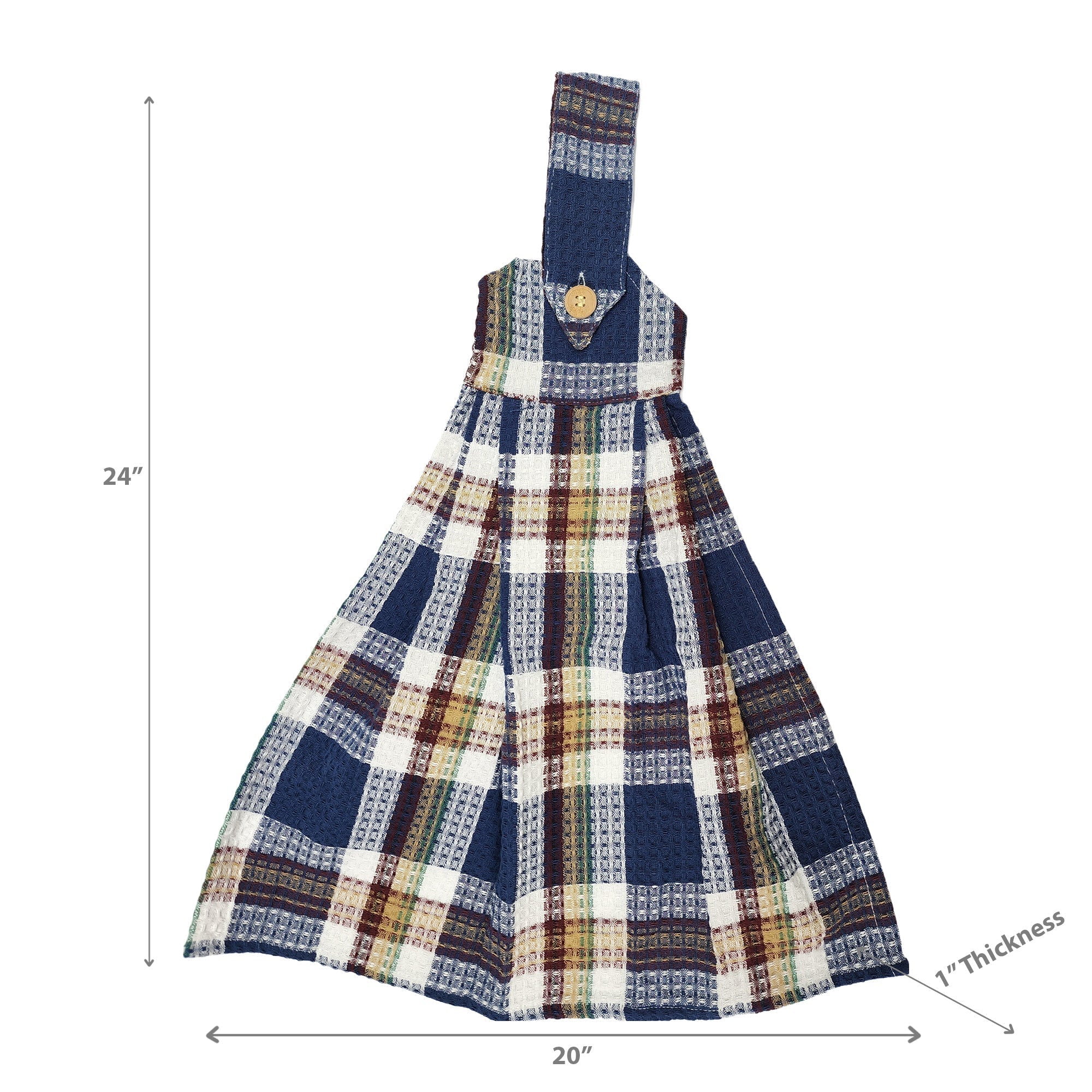 Oversized Waffle Loop Kitchen Towel Assorted Set Of 4, Cotton Dish Towel, Kitchen Decor