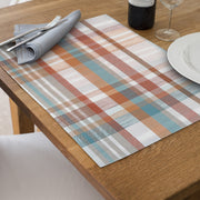 Classic Plaid Pattern Cotton Placemat - Set of 12