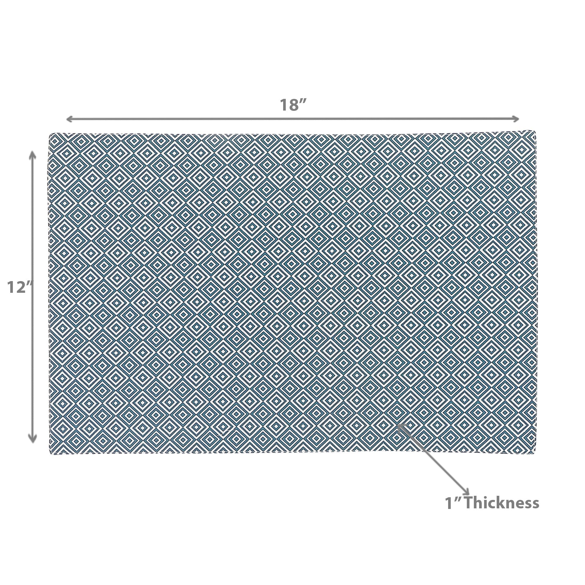 Cotton Placemat Geometric 12 X 18 Set Of 12, Table Decoration