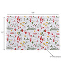 Cotton Placemat Mushroom 12 X 18 - Set of 12