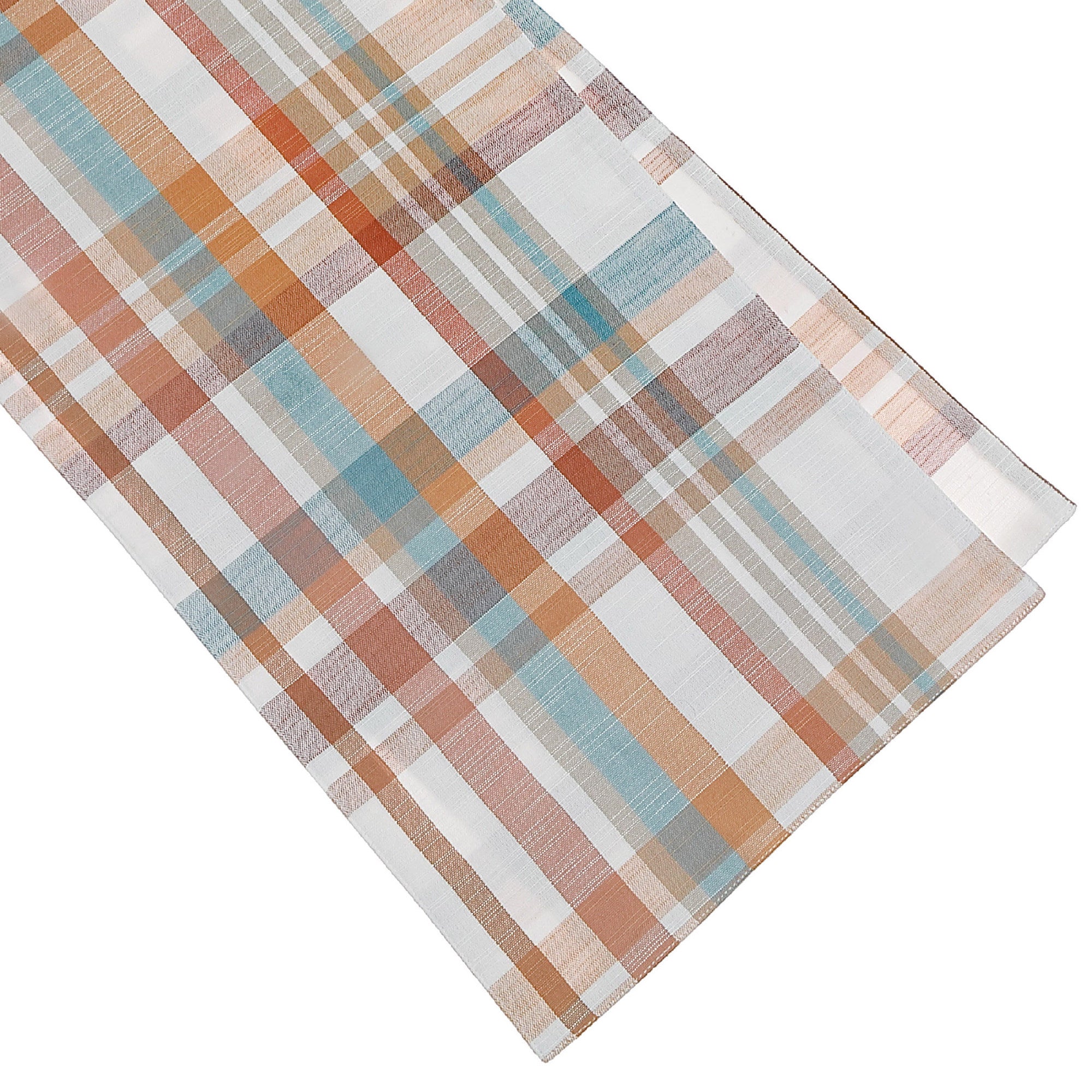 54-Inch Plaid Cotton Table Runner - Set of 2