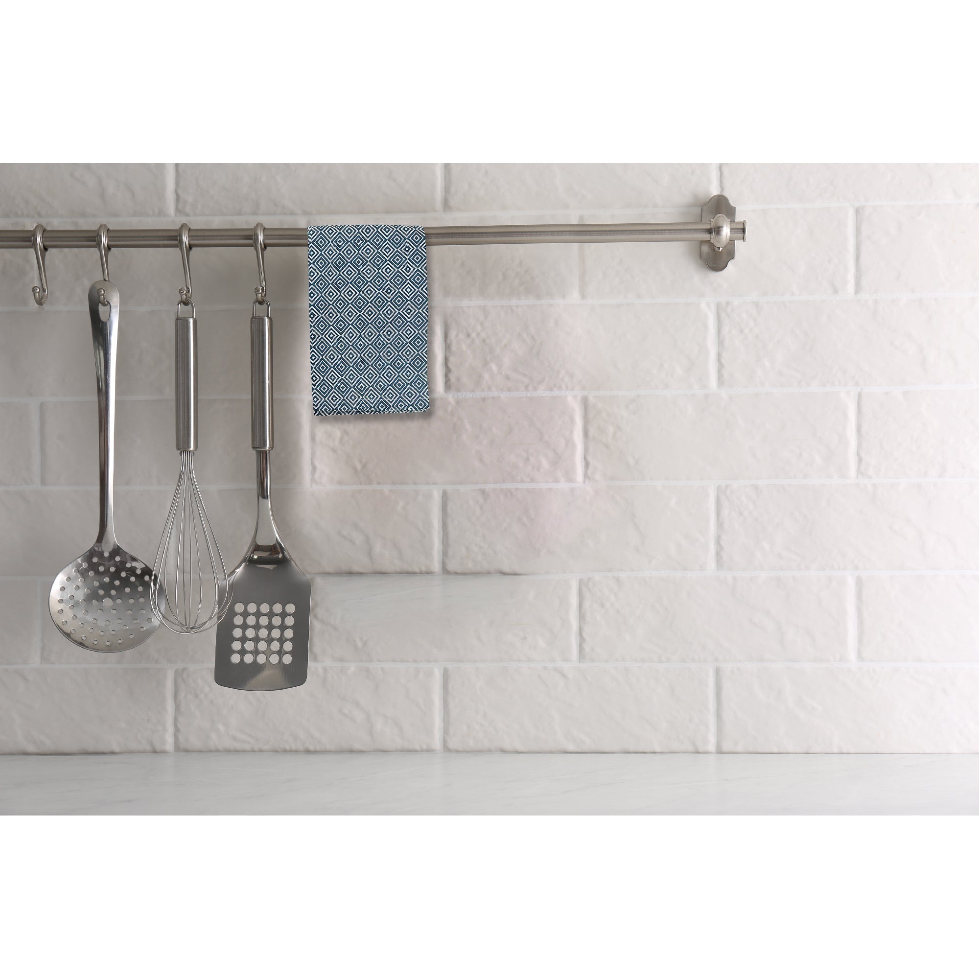 Kitchen Towel Set Of 3 Pcs Geometric Print, Kitchen Dining Decor