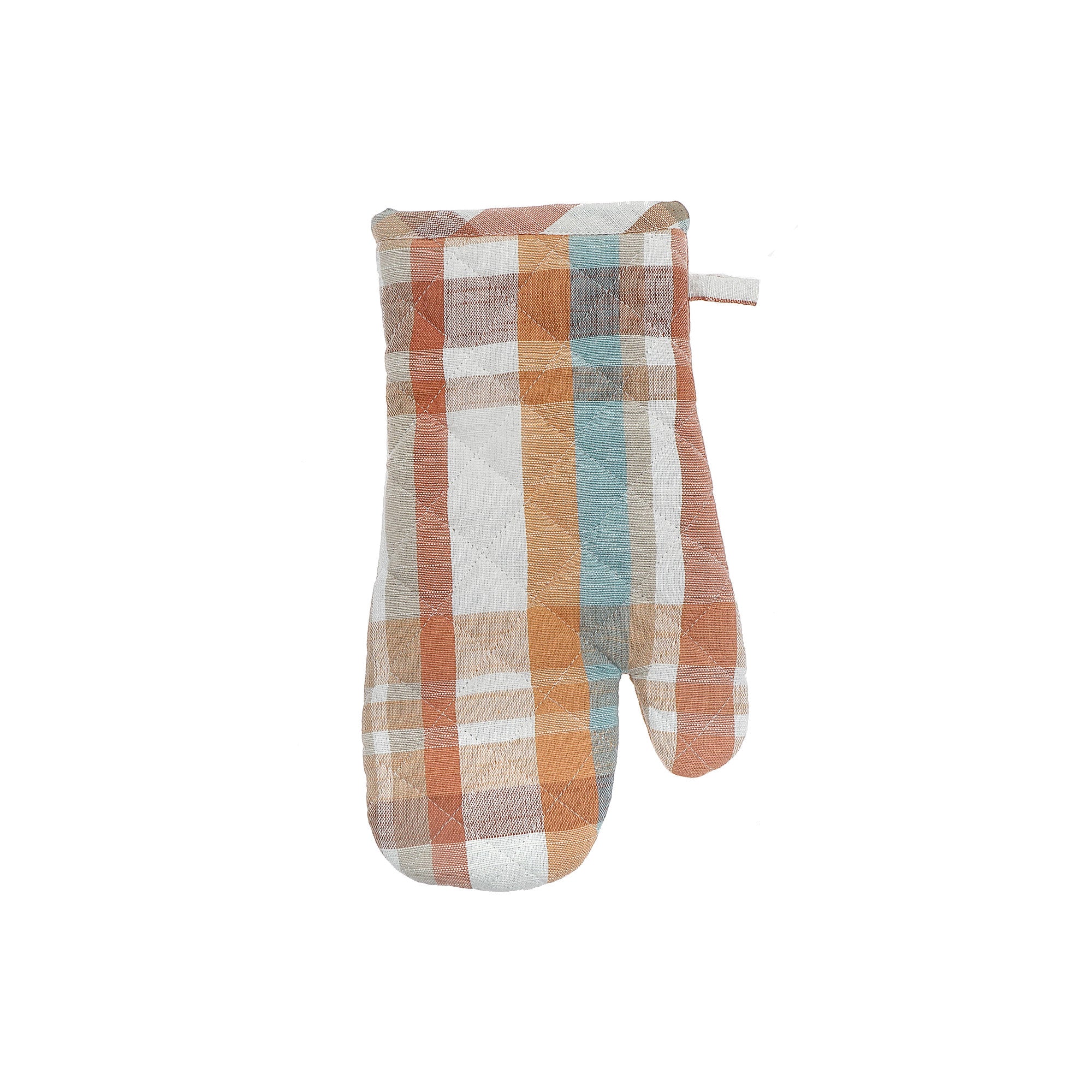 Plaid Pattern Cotton Oven Mitt - Set of 2
