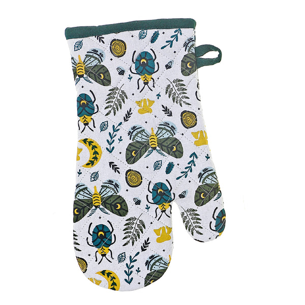 Cotton Oven Mitt Butterfly & Beetle - Set of 2