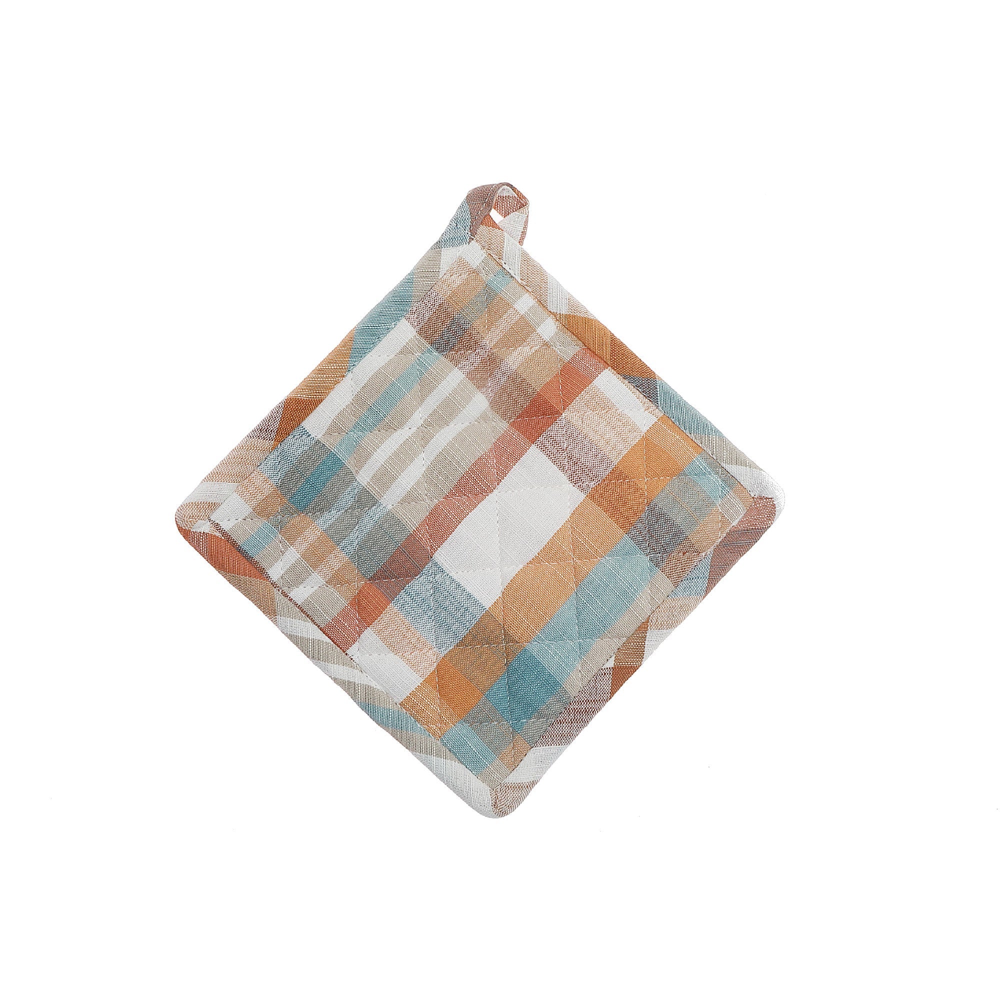 Plaid Pattern Cotton Pot Holder - Set of 2