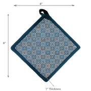 Cotton Pot Holder Geometric - Set of 2